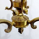 3-light bronze chandelier