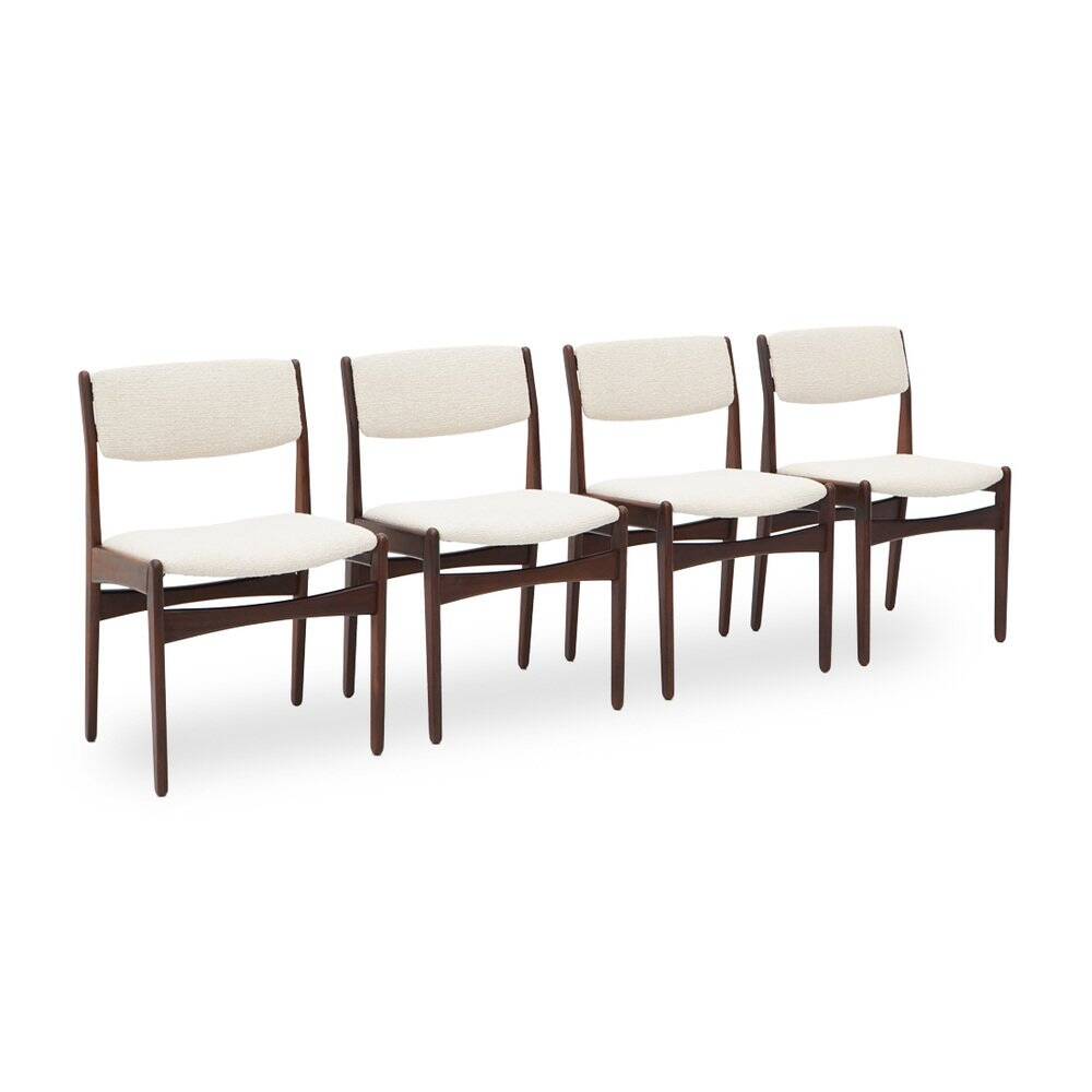 Vintage teak chairs by Poul Volther for Frem Rojle, 1960s, set of 4.