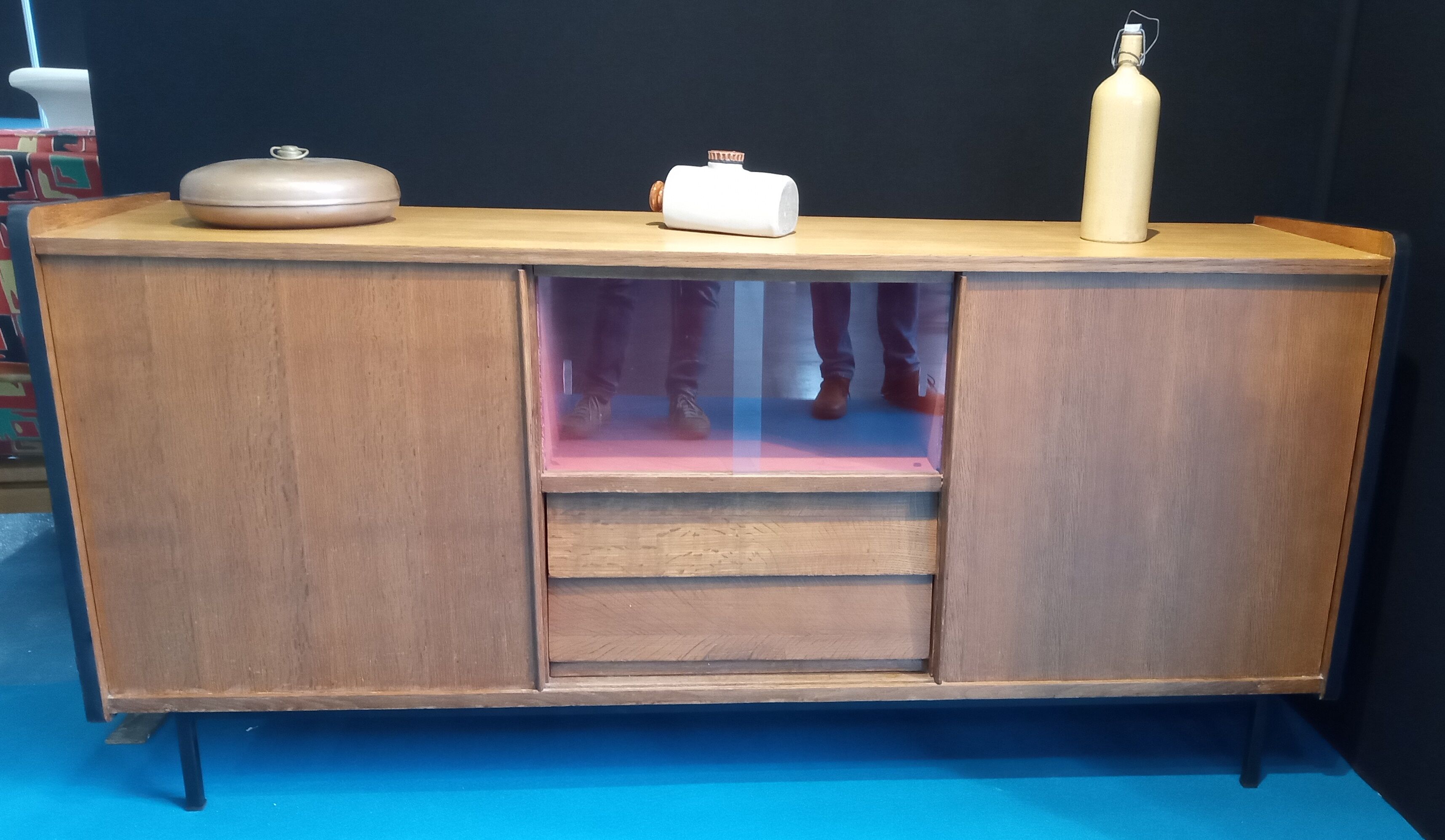 Oak-plated 1950s enfilade