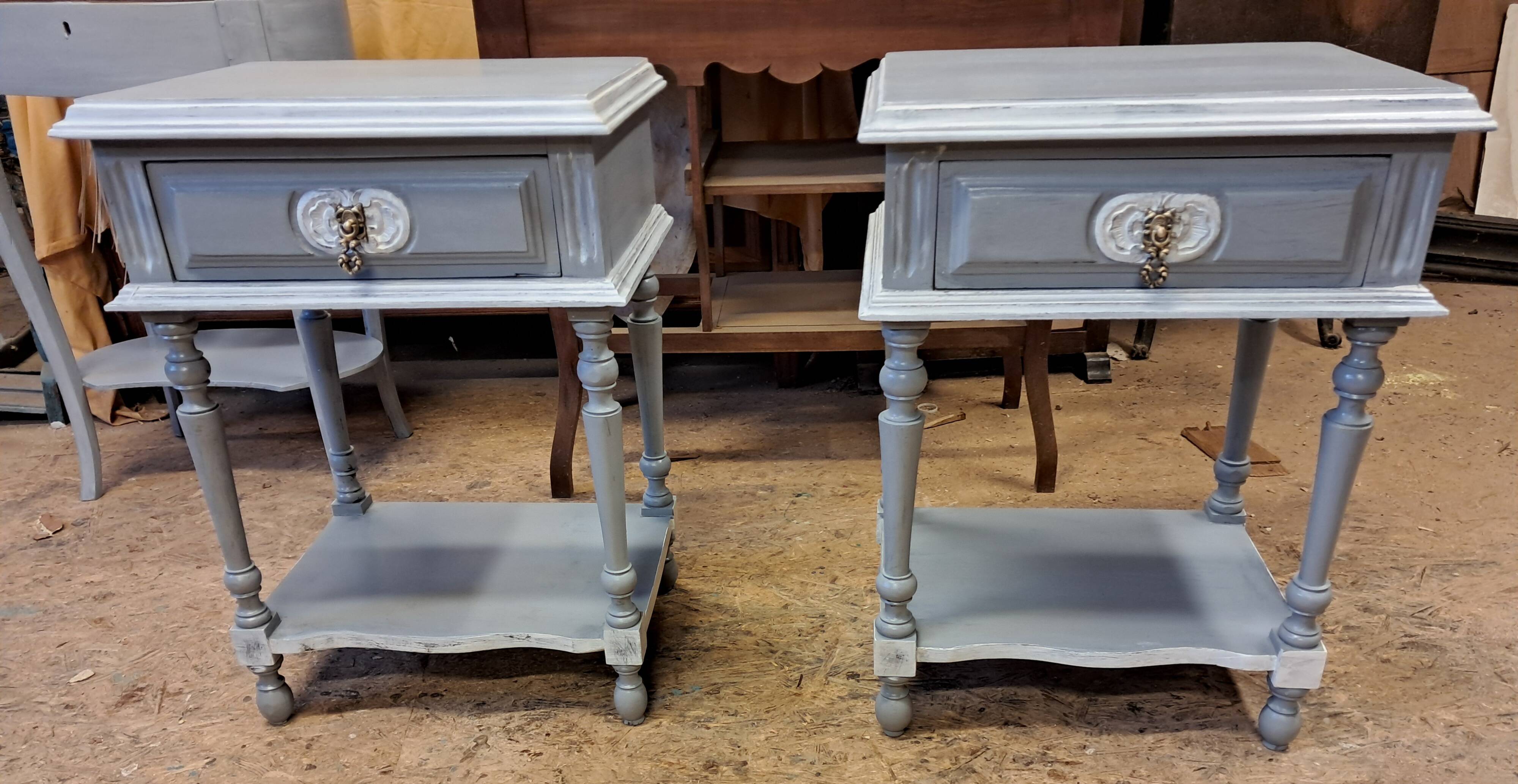 pair of bedside tables