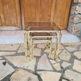 Vintage nesting coffee table