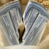 Paire de serre-livres en agate