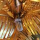 Solid brass palm tree lamp