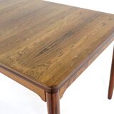 Extendable rectangular dining table in rosewood 'Emmedingen'
