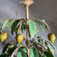 Painted metal chandelier