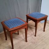Pair of art nouveau stools