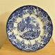 Five English porcelain style table plates