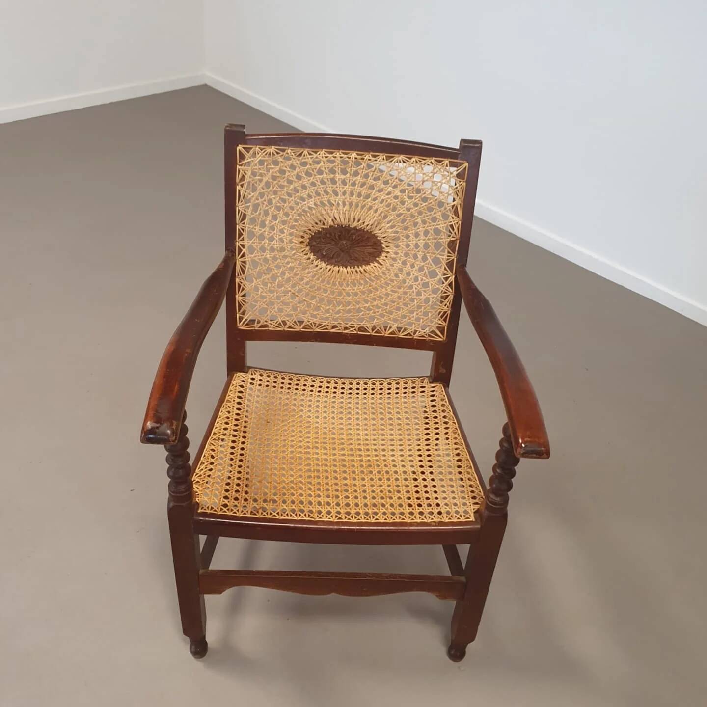 Monastery / medallion / webbing arm chairs / 1930s