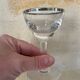 Lot de 8 verres à pied à porto liseré argenté