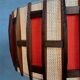 Vintage pendant lamp – jute and teak – Massive