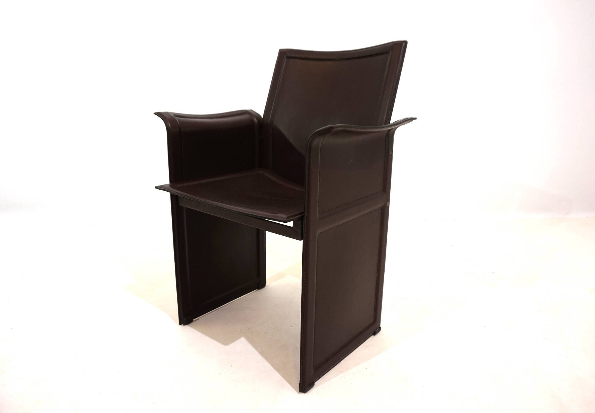 Set of 4 Matteo Grassi Korium dining/conference chairs by Tito Agnoli