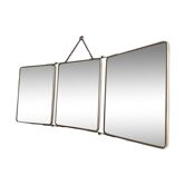 Large triptych mirror
