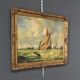 Tableau "Sailboats in Rough Seas" signed Albert Hess – Mid 20th century