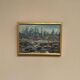 Original  Swedish Oil on Panel – “Rocky Coastline” – Signed – Vintage