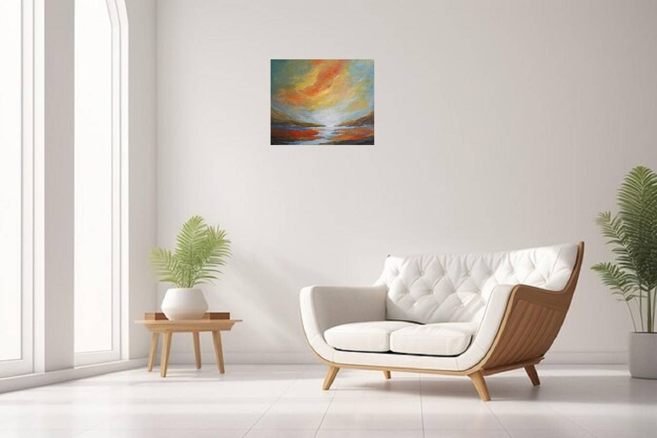 "The Breath of the Distant" original painting signed with its certificate.