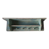 Etagere murale porte manteau en bois ancienne