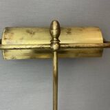 Lampe de table de bureau de banquier portugais en laiton 1940