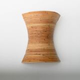 Pair of Organic Rattan Wall Sconces