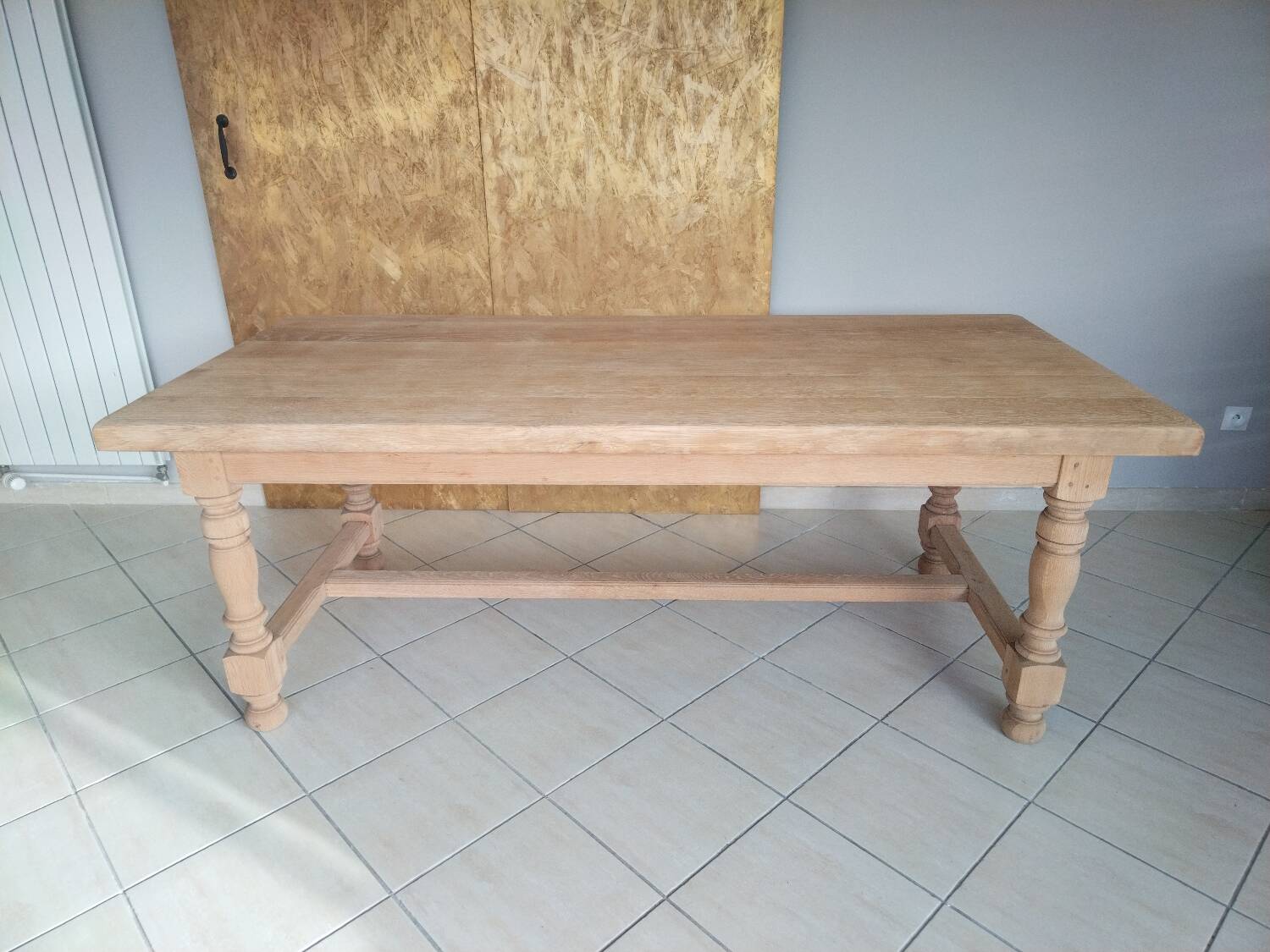 Solid oak farmhouse table