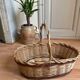 Panier osier bicolore