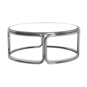 table basse de l'ère - chrome