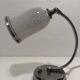 Lamp brass chrome 1940 adjustable gooseneck tulip Clichy