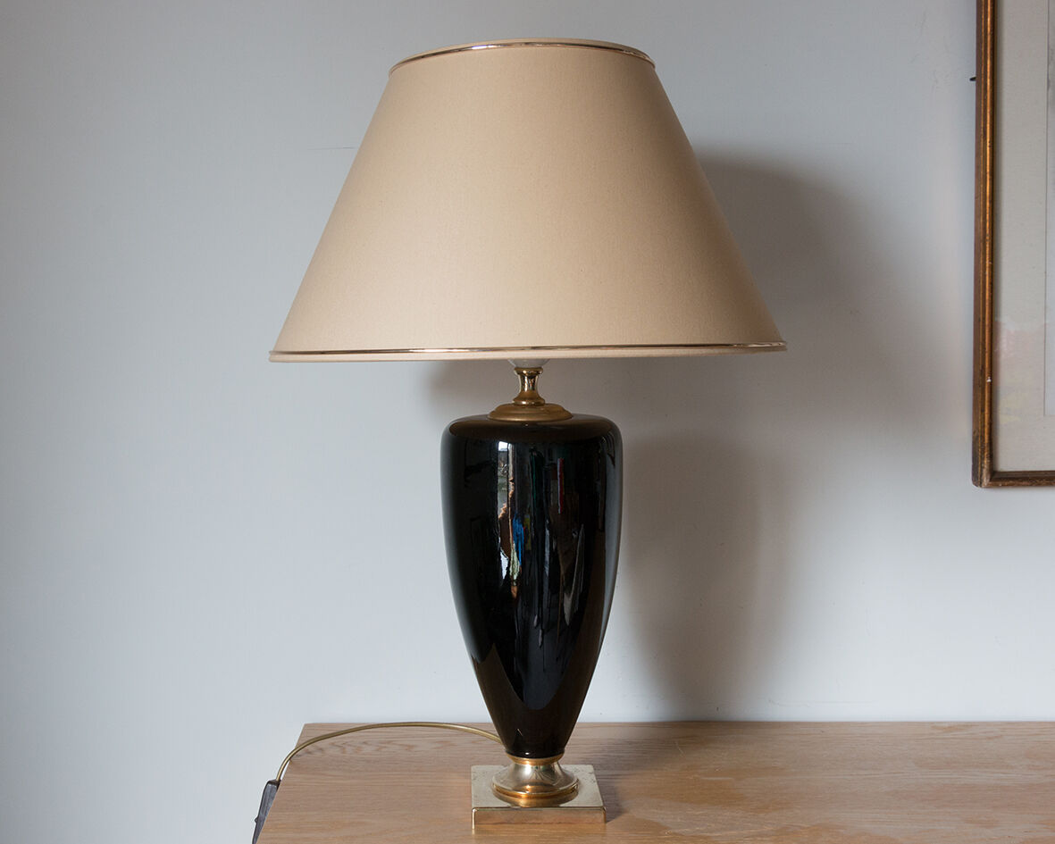Black and gold lamp