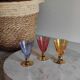 Harlequin blown crystal glasses