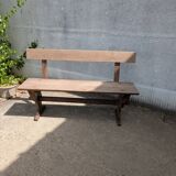 Oak monastery bench