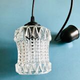 Chiseled glass suspension