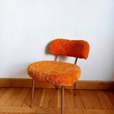 Pelfran orange fluffy chair