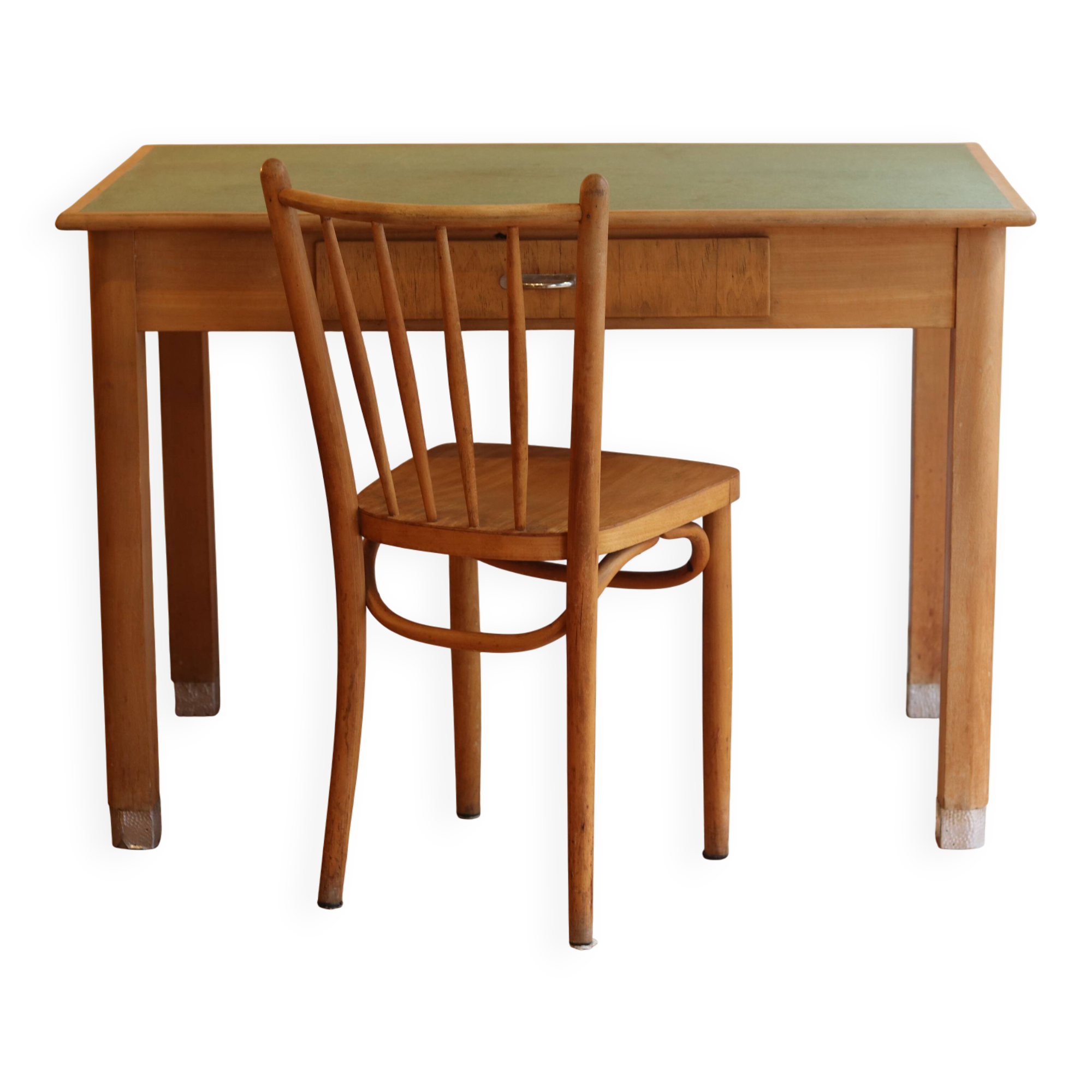 Light wood kitchen or office table, 1930s-40s