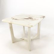 Table basse italienne marmorino du milieu du siècle, années 1950