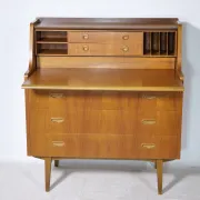 Bureau secrétaire danois en teck, années 1960