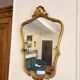 Antique Oval Wall Mirror Gold Louis XV Style Rocaille Rococo 78m