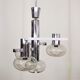 Chrome ceiling lamp by Toscana Luce, 1970s