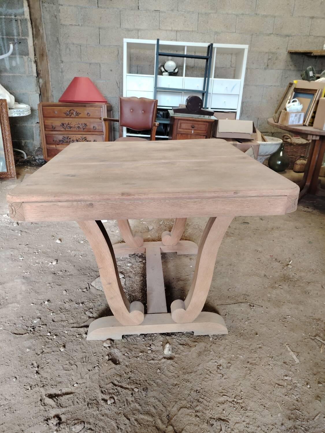 Table bois art déco