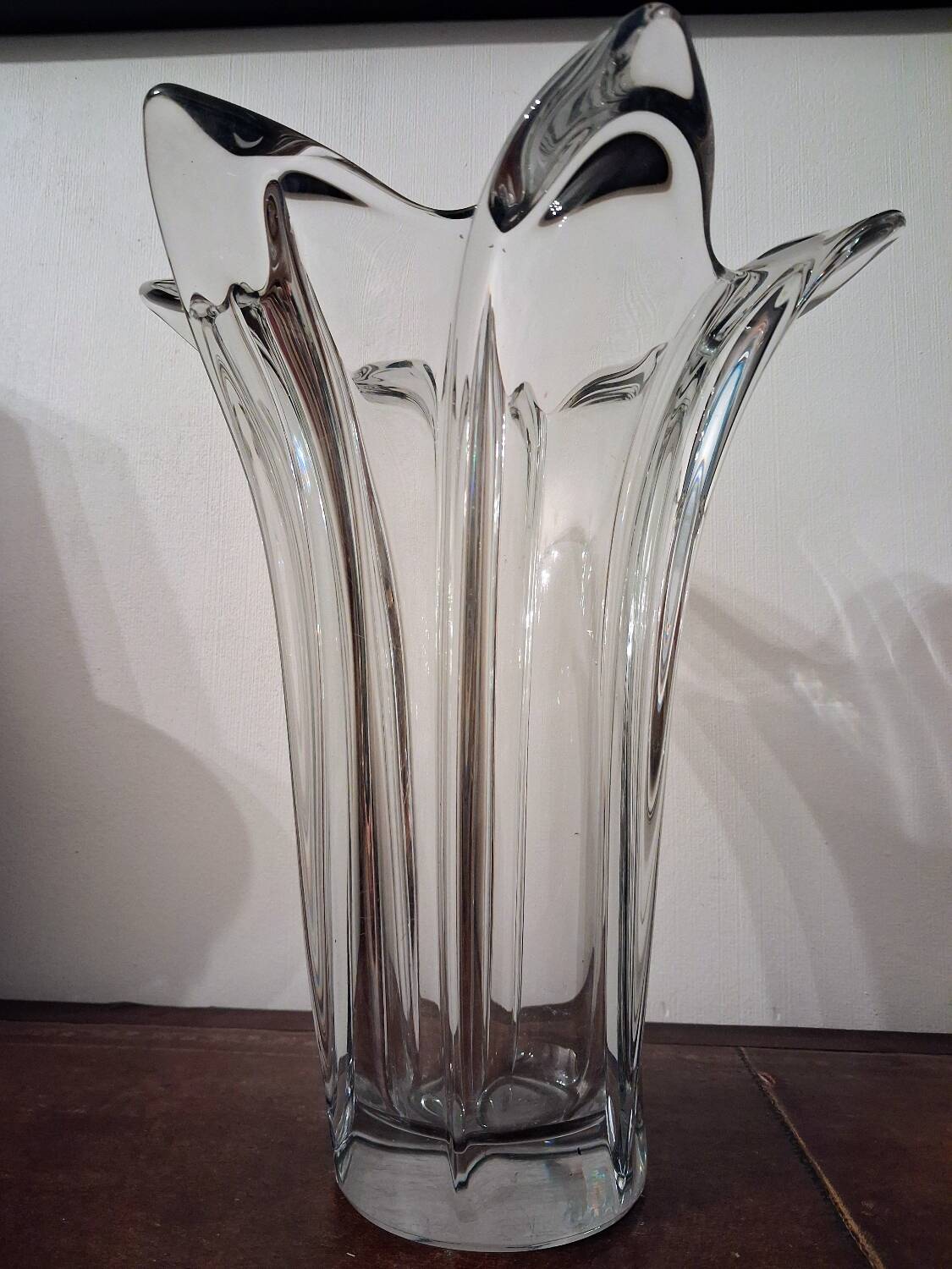 Large crystal vase Art Vannes