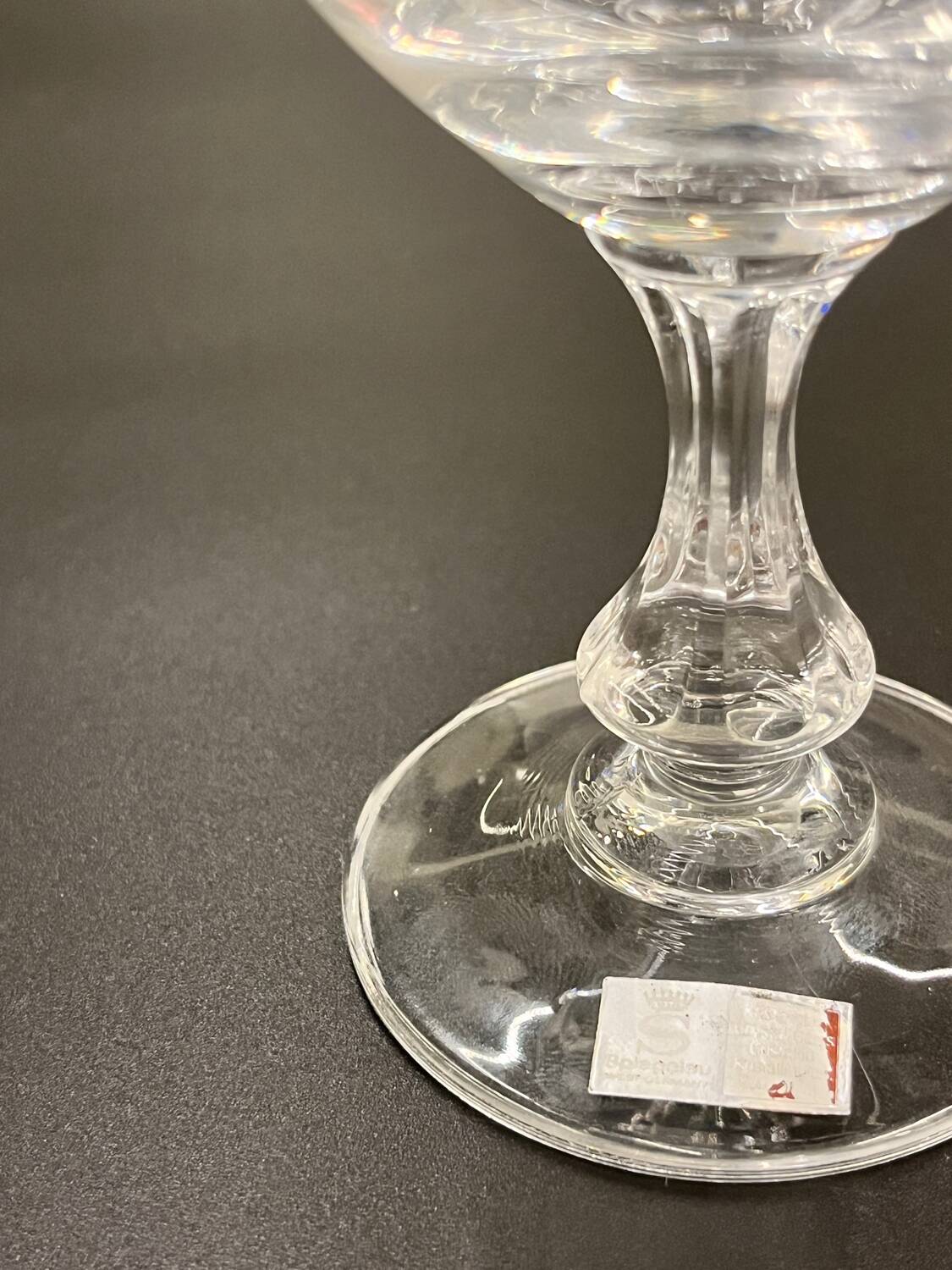 Set of 6 Spiegelau crystal glasses