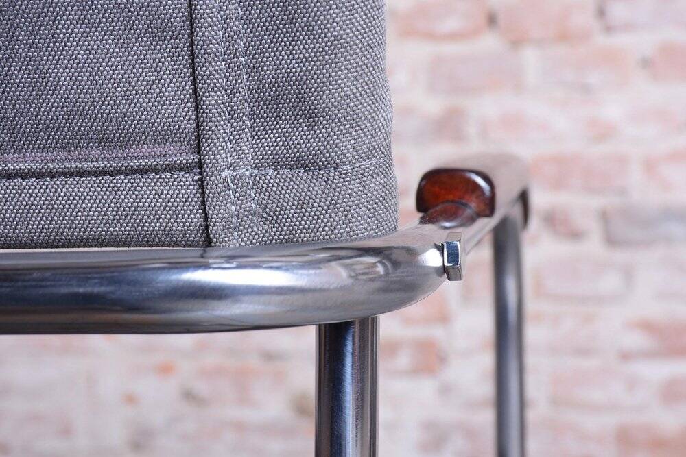 Bauhaus Czech Chrome Armchair by Marcel Breuer for Thonet, 1930s