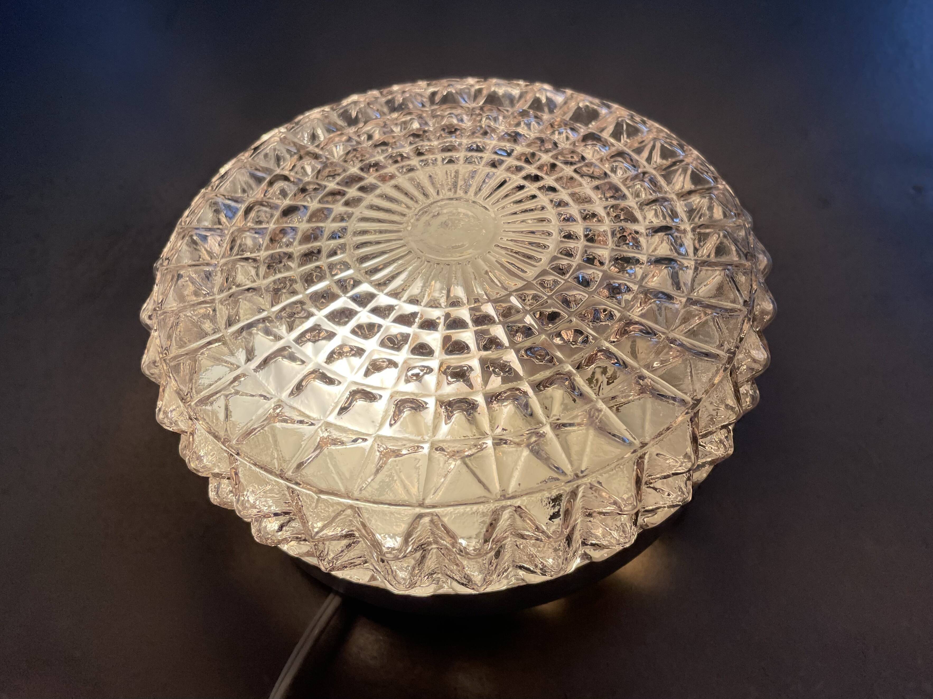 Small vintage glass wall or ceiling light