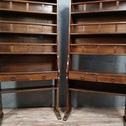Rare pair of solid wood dressers - racks from the late 18th century