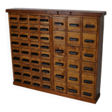Dutch Beech / Pine Industrial Apothecary / Workshop Cabinet, circa 1950s
