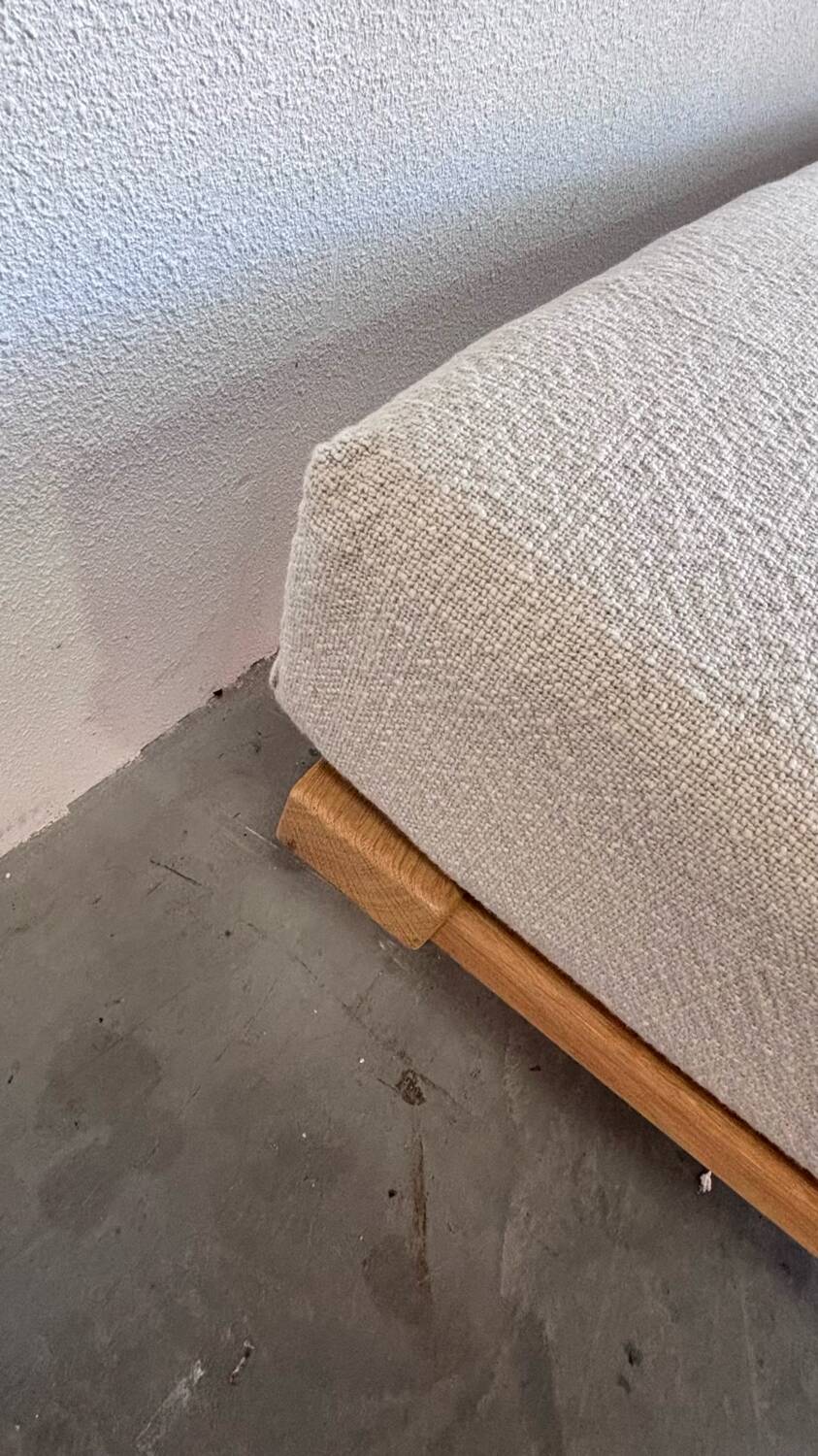 Lit de repos danois vintage en chêne