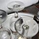 Lot of 6 old Bistro nineteenth ball glasses thick blown