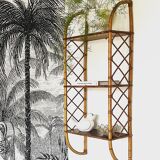 Rattan wall shelf 1960