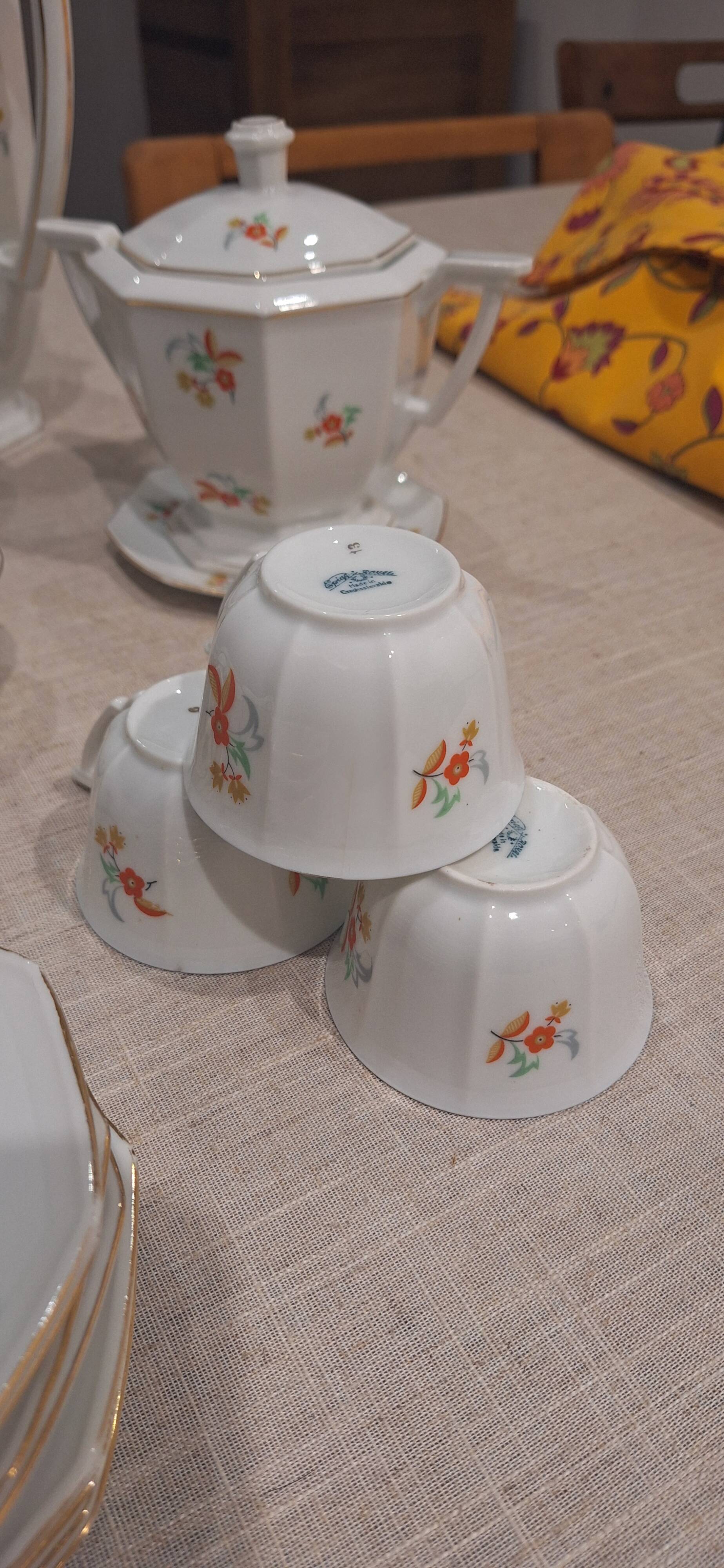 Coffee or tea service Porcelain Epiag D.F.