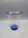 Vintage vase in crystal blue and gold