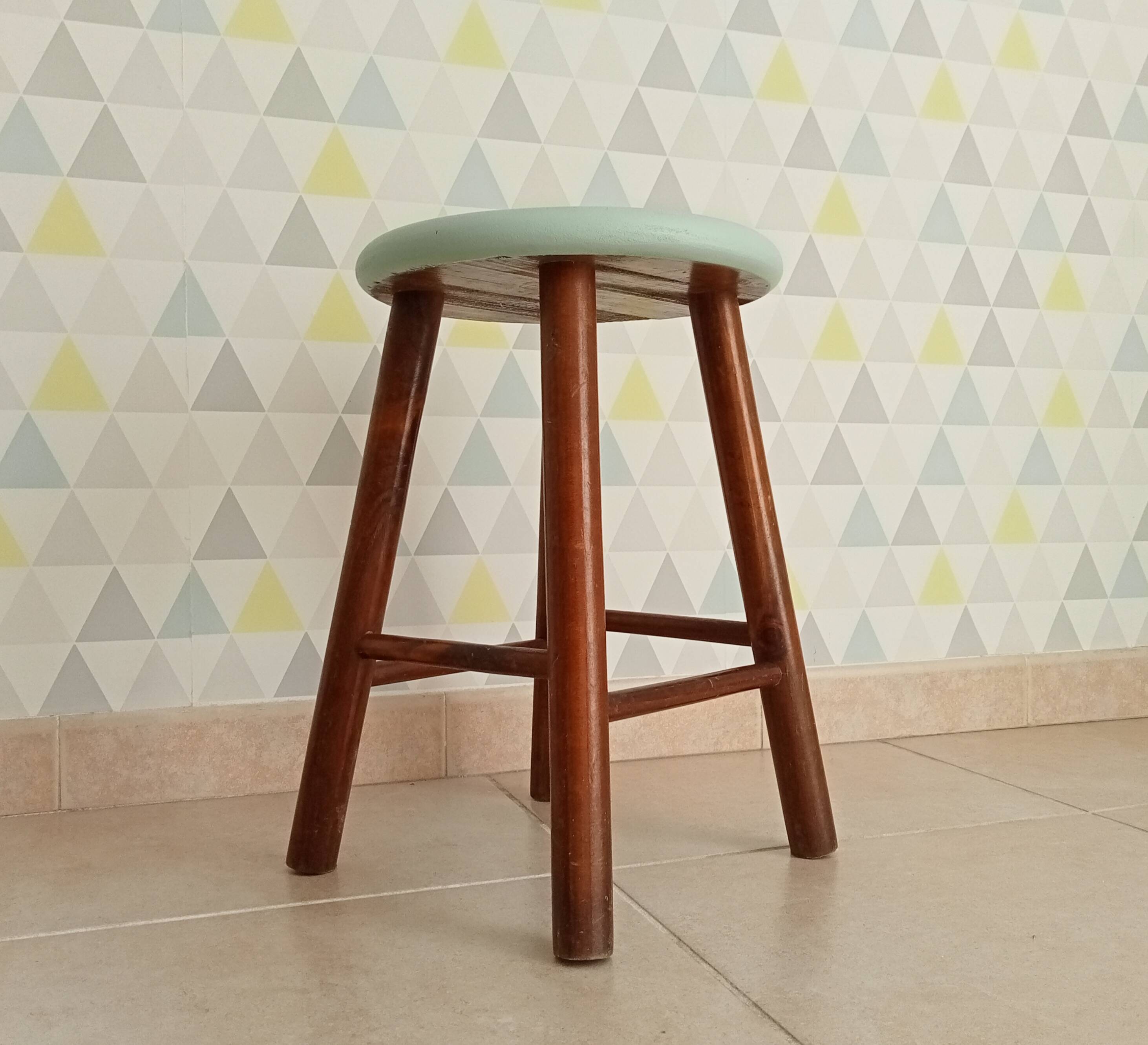 Vintage wooden stool
