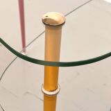 Italian Arlecchino Side Table in Glass by Edoardo Paoli for Vitrex